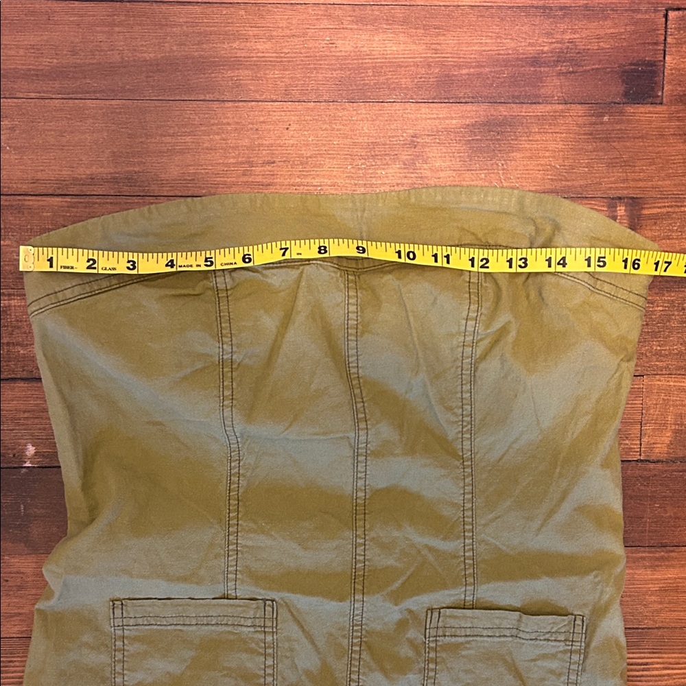 BDG Urban Outfitters Strapless Mini Dress in Olive - Size XL, NWOT - Picture 11 of 15